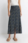 Rhythm Fleur Floral Button Front Maxi Skirt