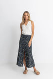 Rhythm Fleur Floral Button Front Maxi Skirt