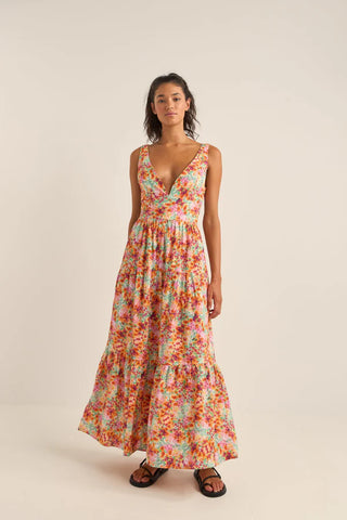 Rhythm Sierra Floral Tiered Maxi Dress