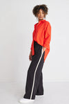 Townie Black Stripe Side Tape Wide Leg Pants