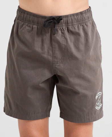 Mad Huey’s skull anchor youth 14” volley short