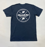 Hustle Mens Tee- Petrol