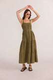 Mink Pink Amara Tiered Midi Dress