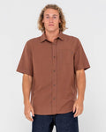 Rusty Overtone Short Sleeve Linen Shirt