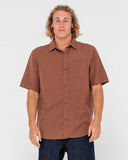 Rusty Overtone Short Sleeve Linen Shirt