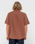 Rusty Overtone Short Sleeve Linen Shirt