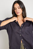 Re:Union Optimum Charcoal Linen Classic Shirt