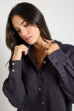 Re:Union Optimum Charcoal Linen Classic Shirt