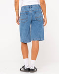 Rusty Low Rise Wide Leg Denim Jort