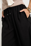 Stories be Told Townie Onyx Velvet Stripe Side Wide Leg Pants