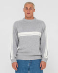 Rusty White Lines 2.0 Knitted Crew