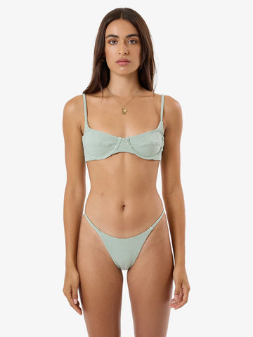 Thrills Lou Ginham Underwire Bikini Top