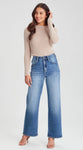 Junkfood Wendy Wide Leg Denim Blue Jean