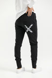 Homelee Apartment Pants-Winter-Black with Indigo Blue Stripe X