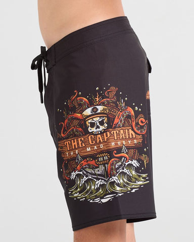 The Mad Hueys The Kraken Captain Youth 15" Boardshort